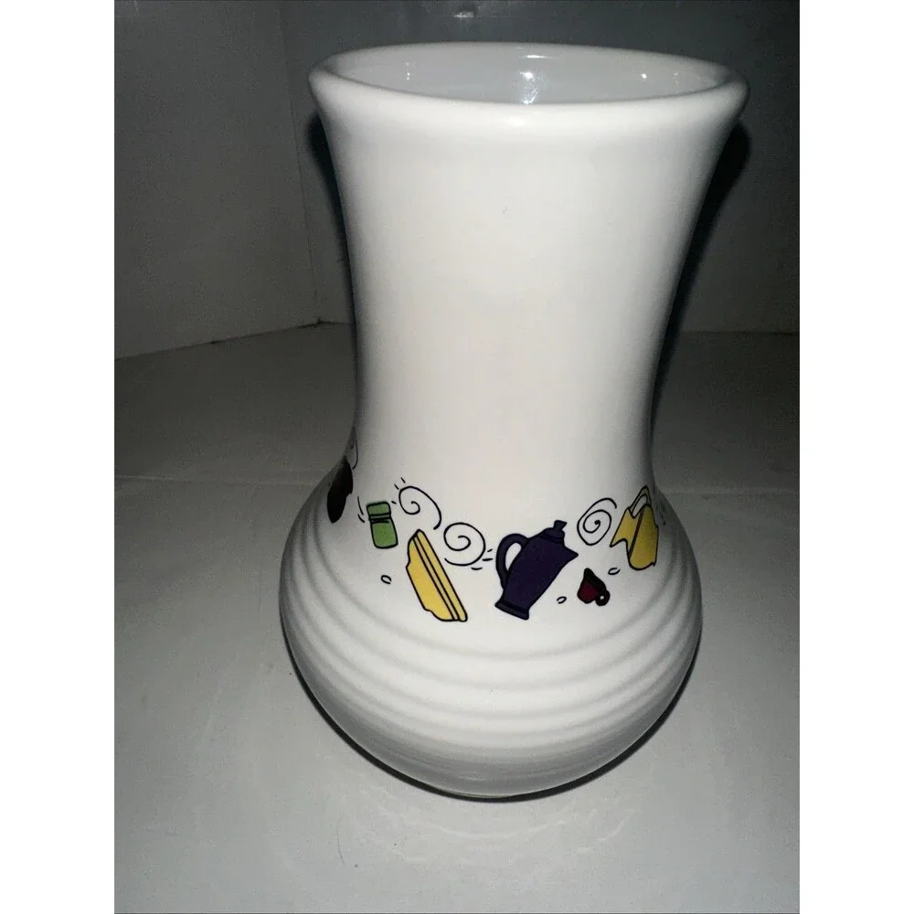 Fiesta ICON Royalty Vase Rare Icon Pattern Fiestaware HTF